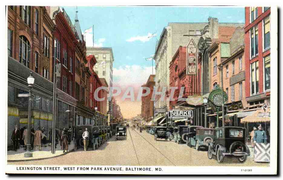 Etats unis CPA Lexington street West from park avenue Baltimore MD