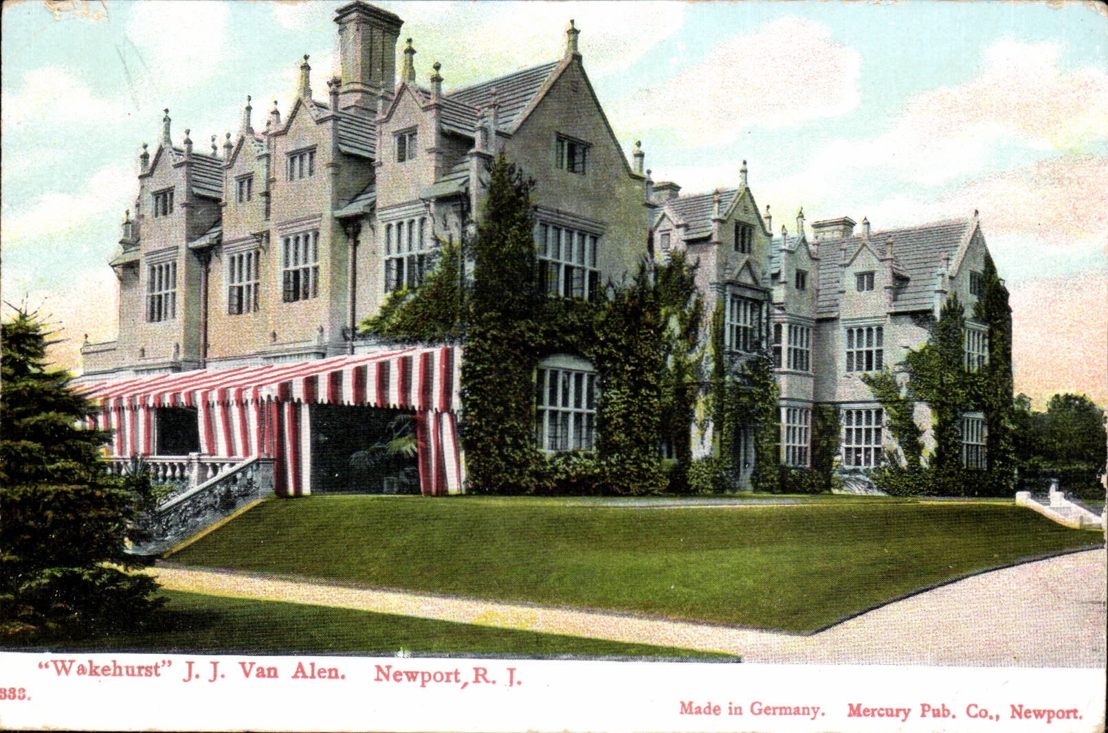 Etats unis CPA Wakehurst JJ Van Alen Newport R J 