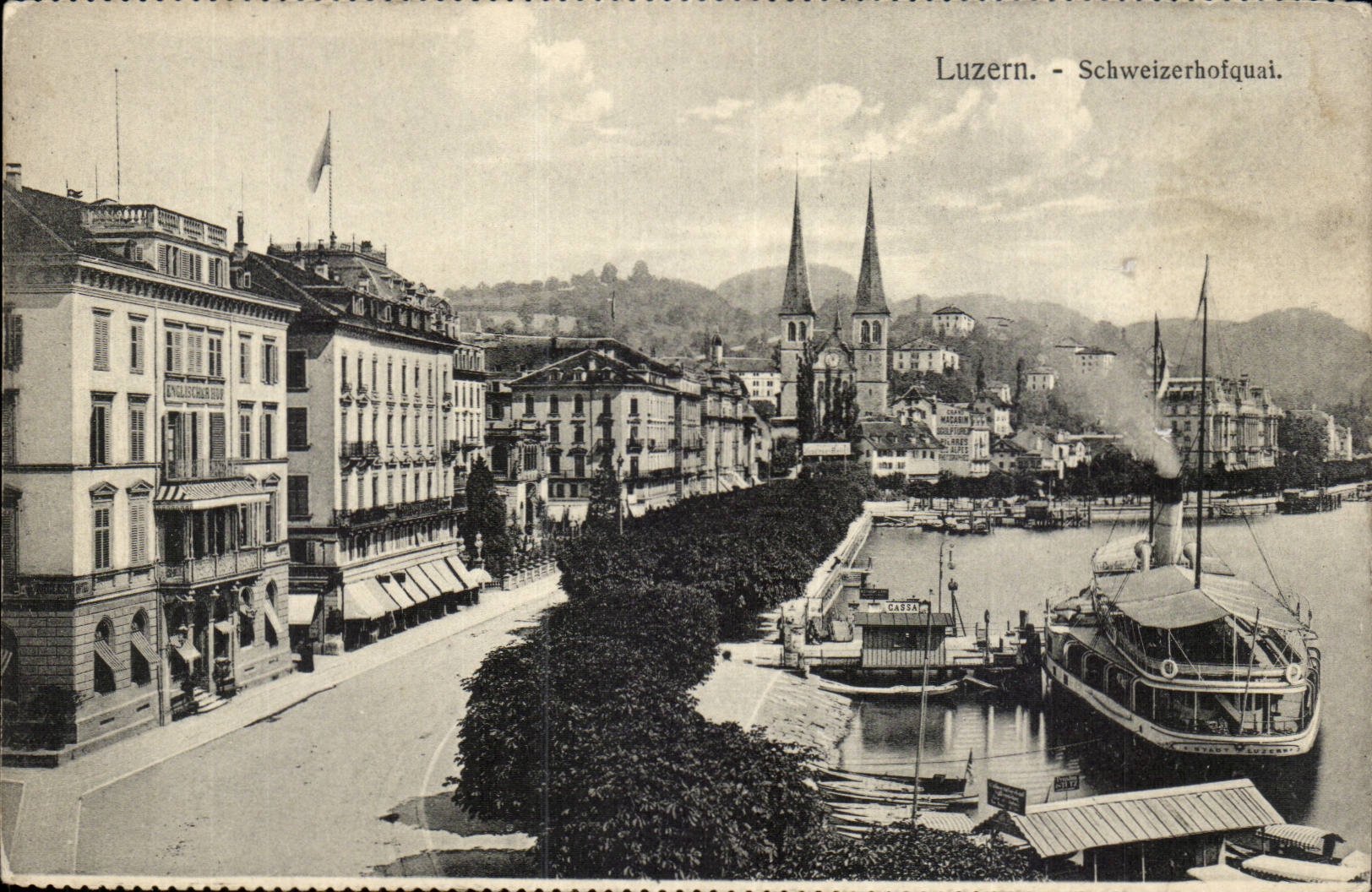 Suisse CPA Lucerne Luzern Schweizhofquai