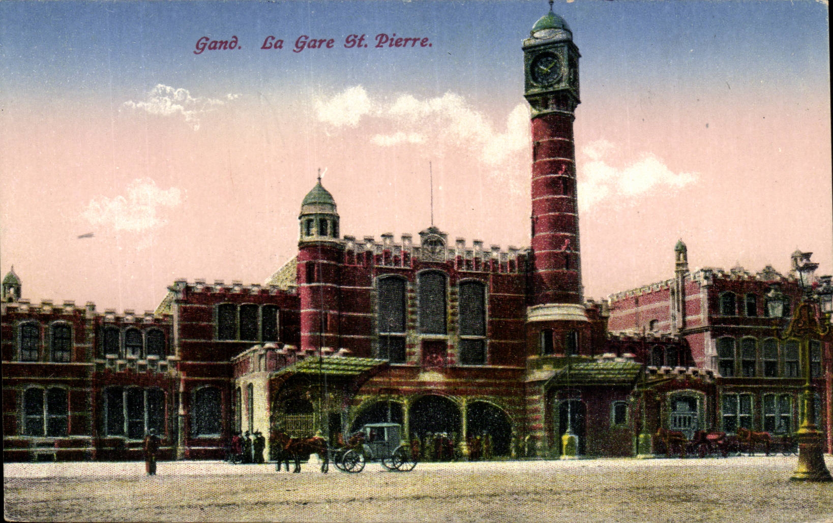 Belgie Belgique Gand CPA La gare St Pierre
