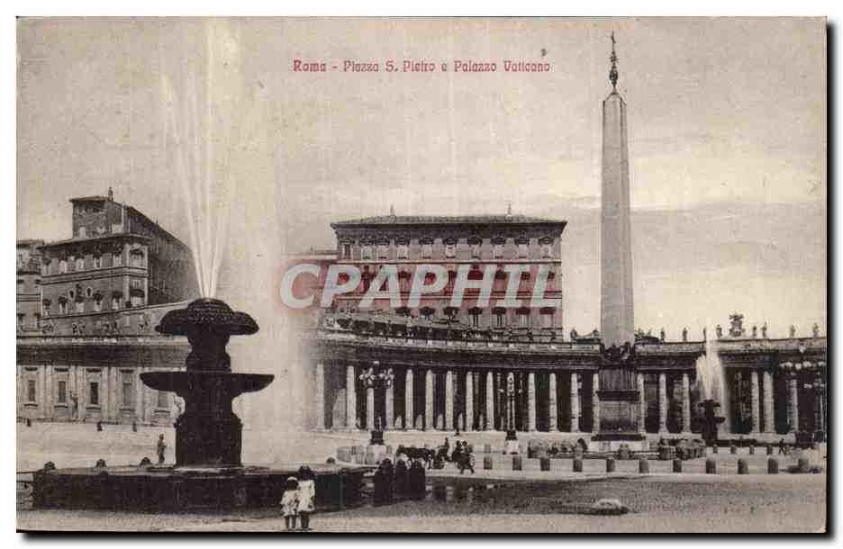 Italie Italia Roma CPA Plazza S Pietro e Palazzo Vaticano