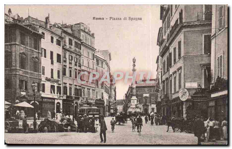 Italie ITalia Roma CPA Piazza di Spagna