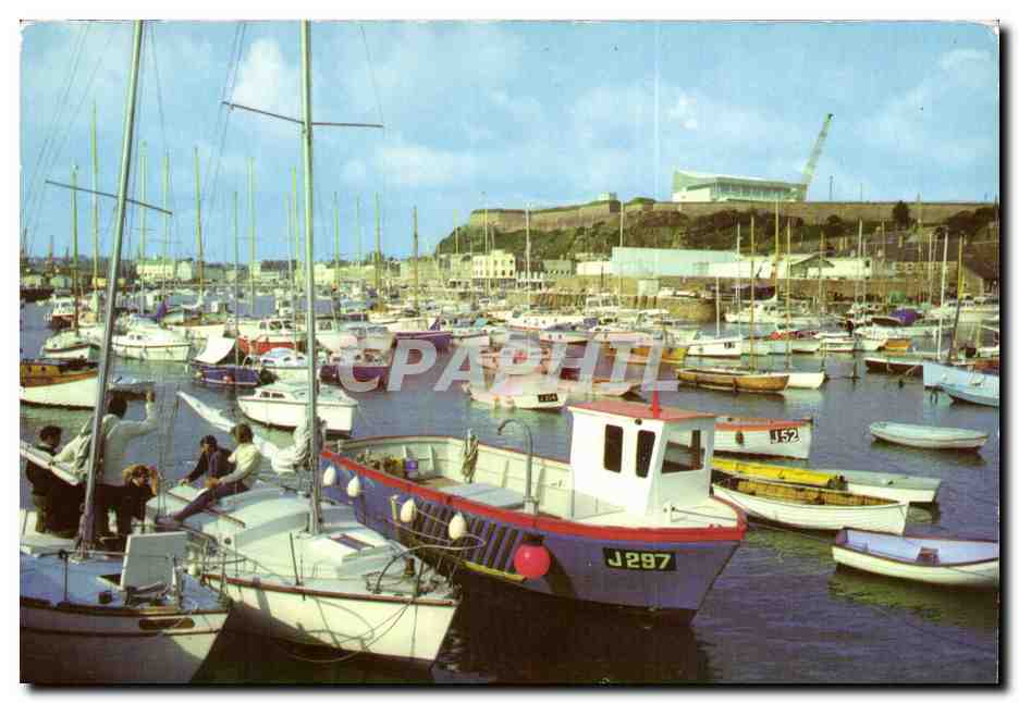 Grande Bretagne Jersey CPM Old harbour St Helier