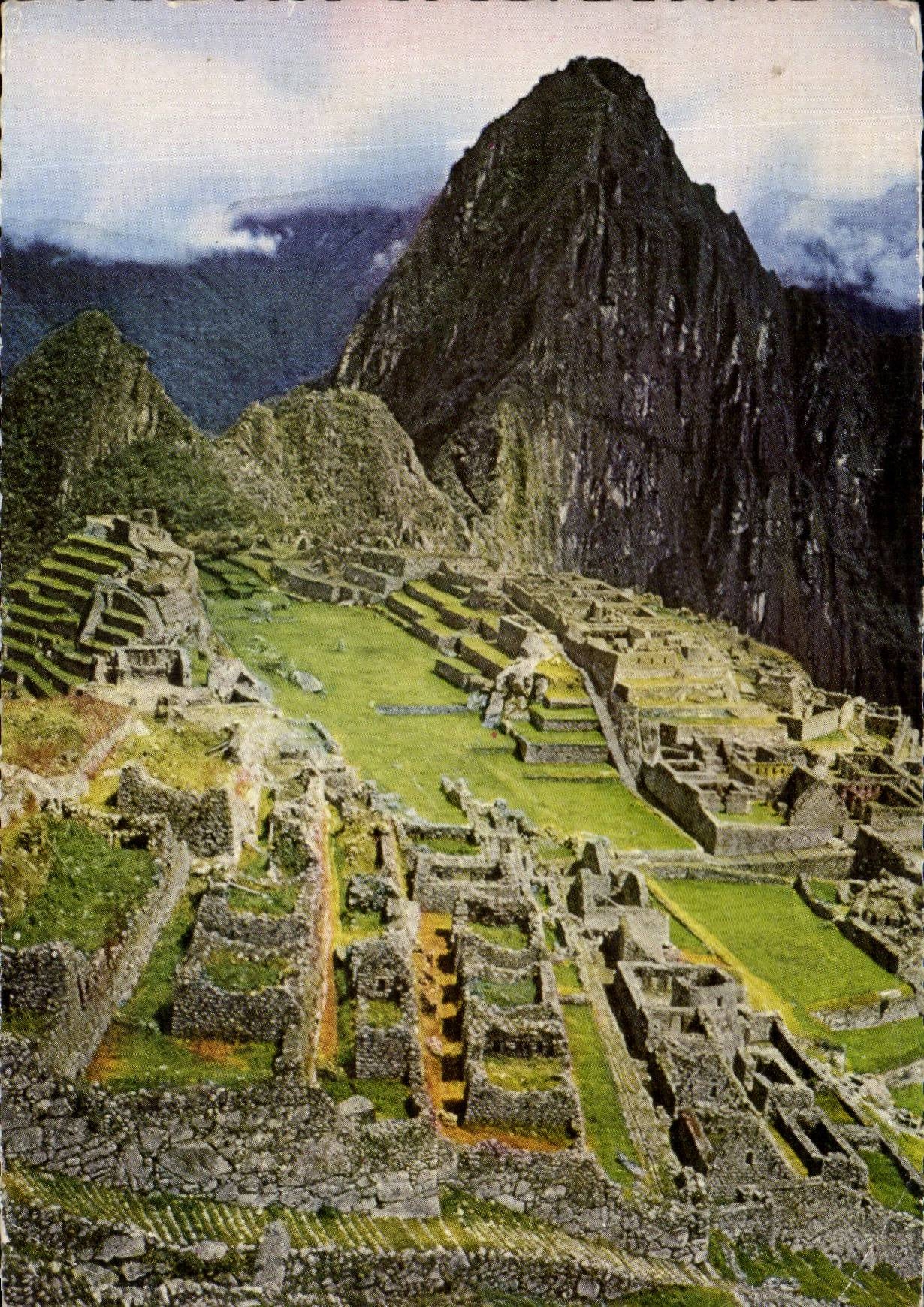 Machu Picchu — Vue générale — Éditions de Arte Rep, Lima, n° 512