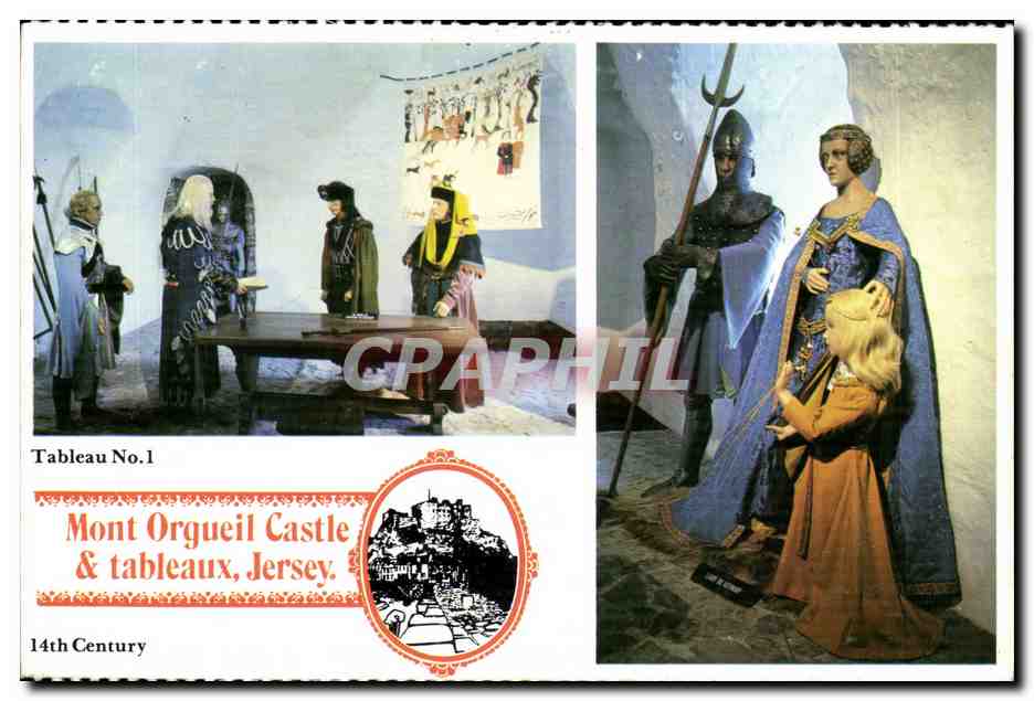 Grande Bretagne Jersey CPM Mont Orgueil Castle & tableaux 