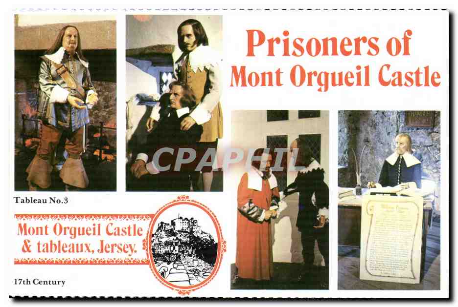 Prisonniers de Mont Orgueil Castle — Mont Orgueil Castle & tableaux, Jersey — Tableau No.3 — 17e siècle