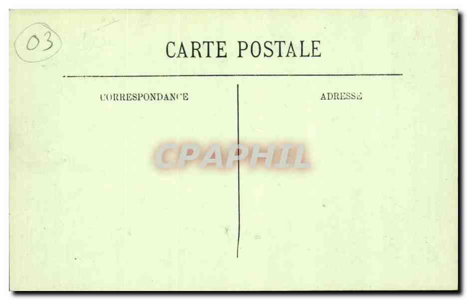 Vichy CPA Eglise Saint Louis — Verso