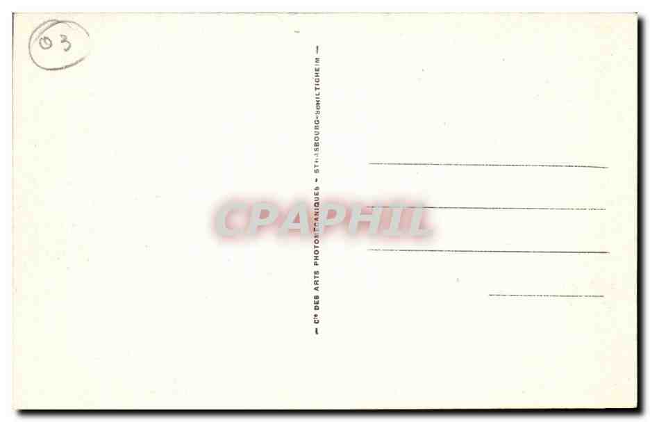 Vichy CPA Source de l'hopital — Back