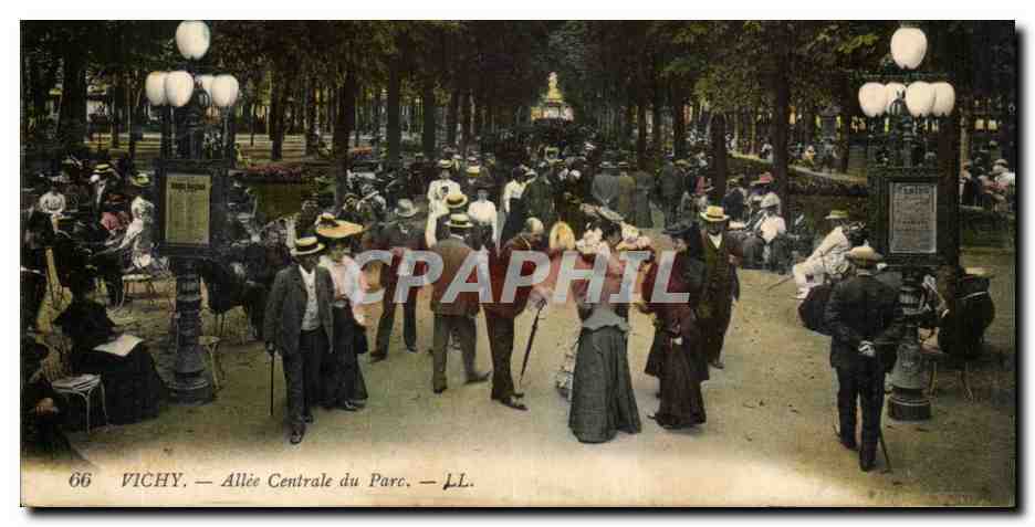 Vichy — Allée Centrale du Parc — LL. — n°66