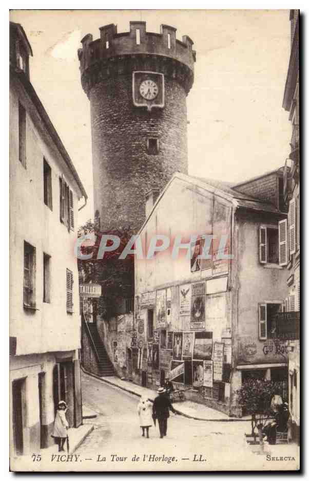 Vichy CPA La tour de l'horloge
