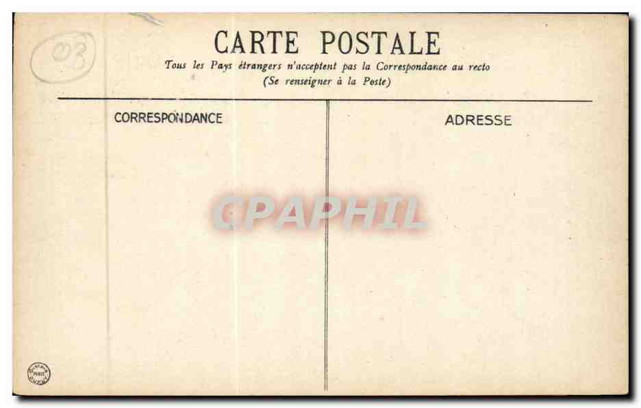Vichy CPA Etablissement thermal — Verso