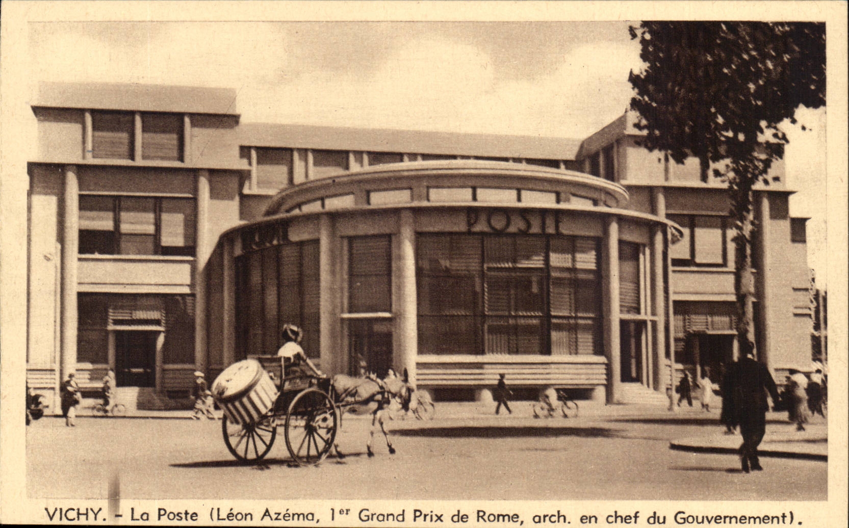 Vichy CPA La poste (leon Azema 1er grand prix de Rome)