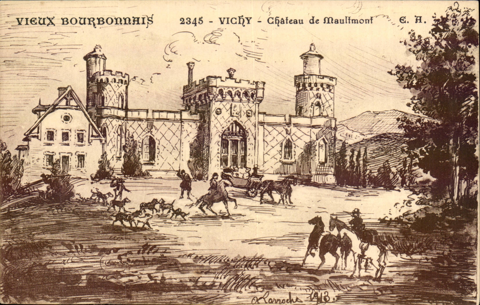 Vichy CPA Chateau de Maulmont