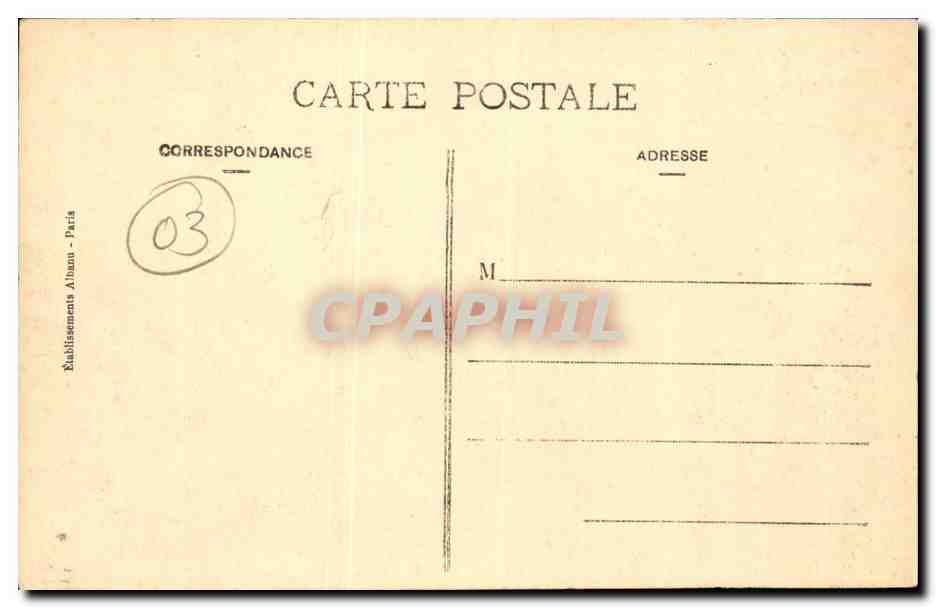 Vichy CPA Chateau de Maulmont — Rückseite