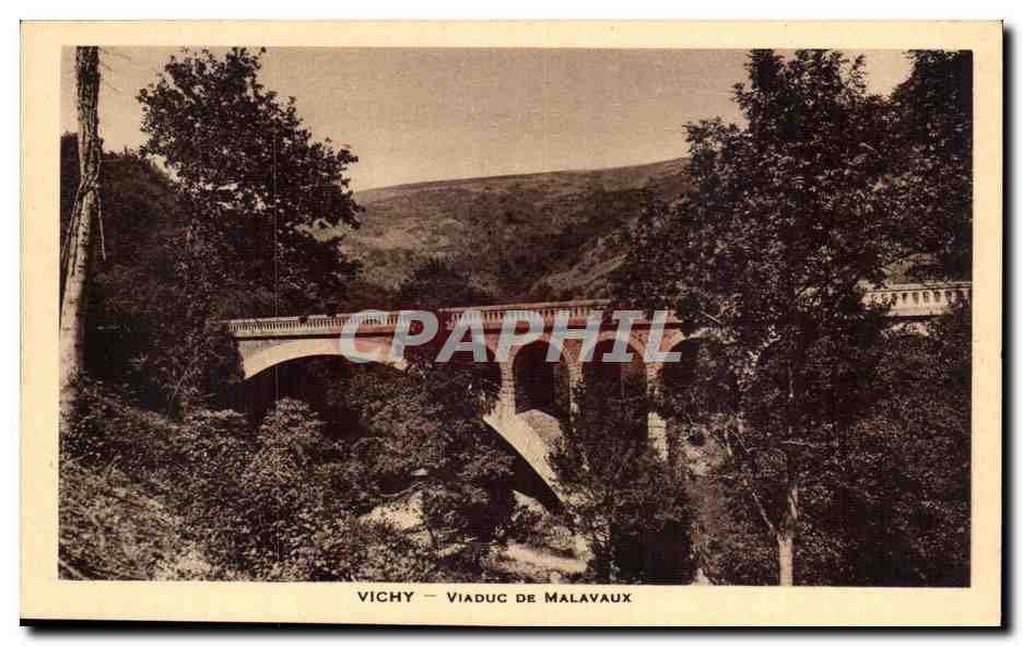 Vichy CPA Viaduc de Malavaux