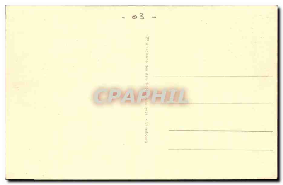 Vichy CPA Le parc Allee fleurie — Verso