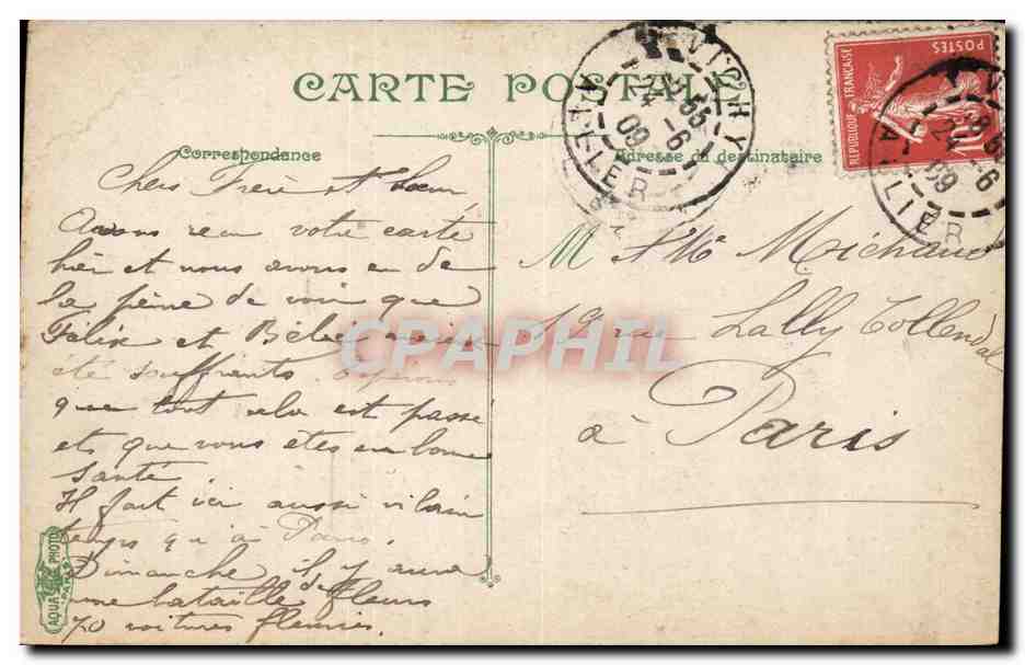 Vichy CPA Le casino La salle de jeu — Verso