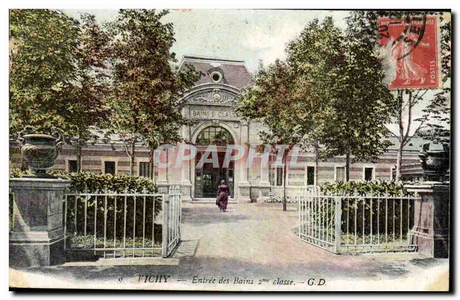 Vichy CPA Entree des bains 2eme classe