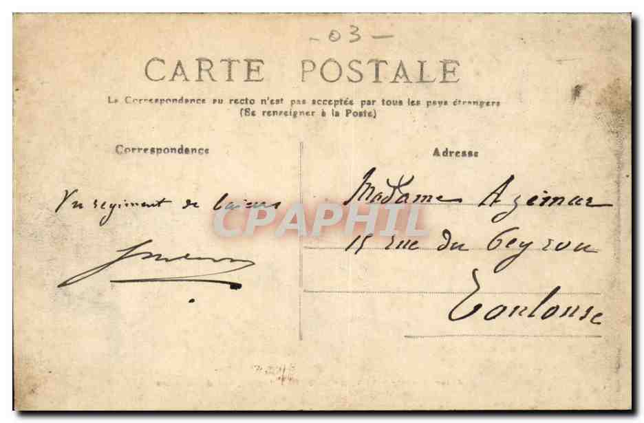 Vichy CPA La source de l'hopital vue d'ensemble — Rückseite