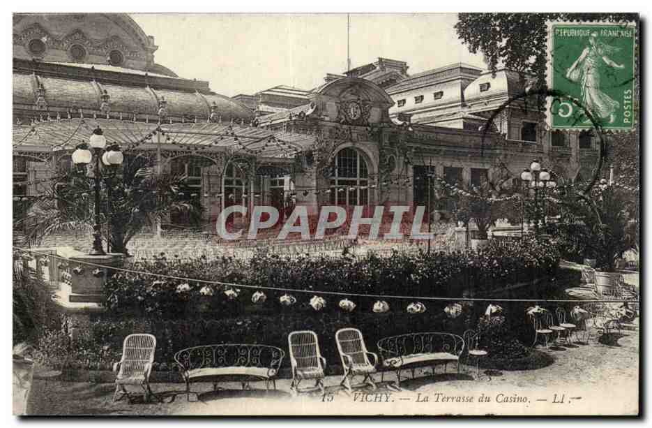 Vichy CPA La terrasse du casino