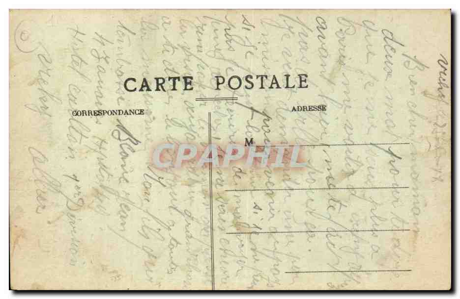 Vichy CPA Un coin des parcs — Verso