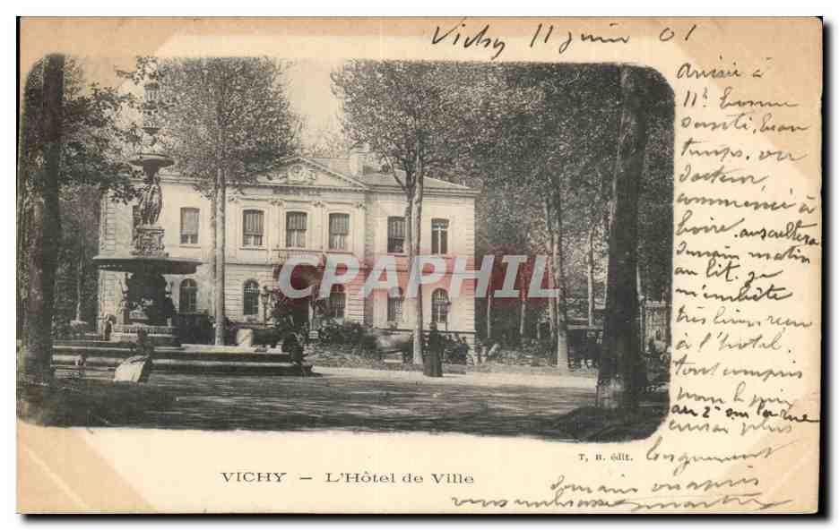 Vichy CPA Hotel de ville