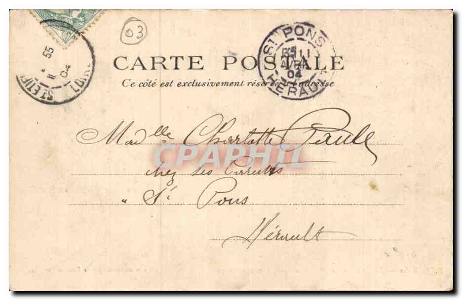 Vichy CPA Le nouveau palais des sources — Rückseite