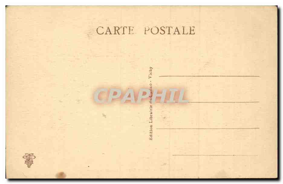 CPA Vichy Ancien parc La grande allee — Verso