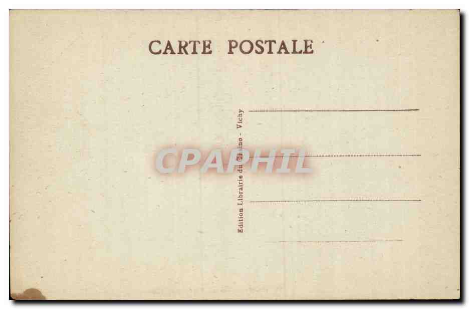 CPA Vichy Ancien parc Une allee — Verso