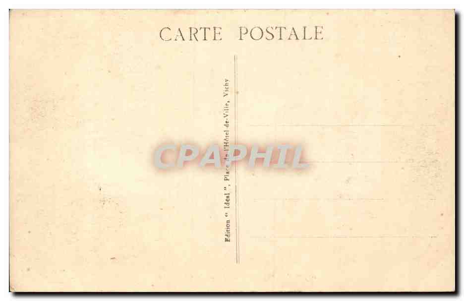 Vichy CPA Source de la grande grille — Verso