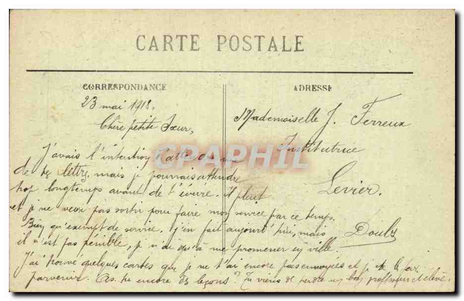 CPA Les accords Le Bourbonnais (folklore) — Verso