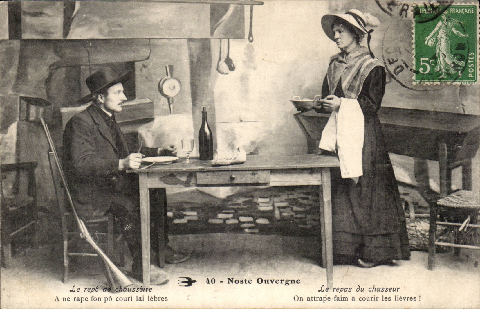 Le repas du chasseur — Noste Ouvergne — série 40