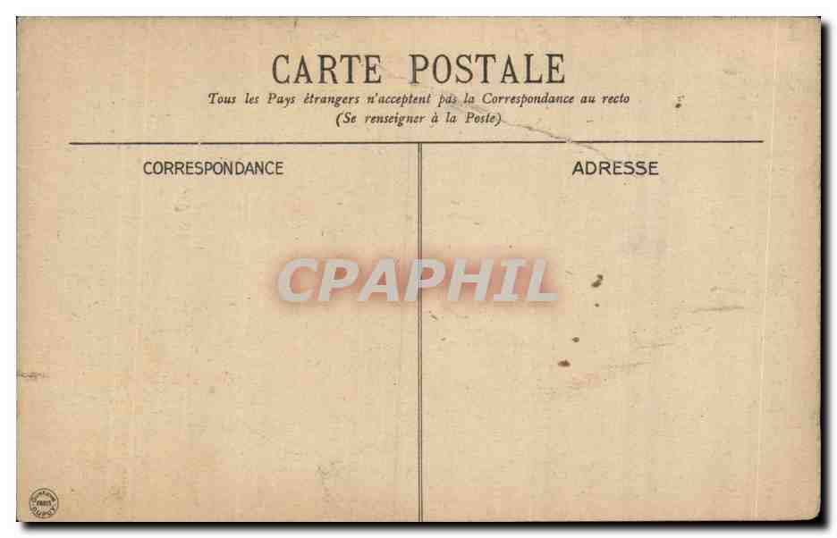 Vichy - Passage et Hotel des Postes - smal tear - CPA  — Verso