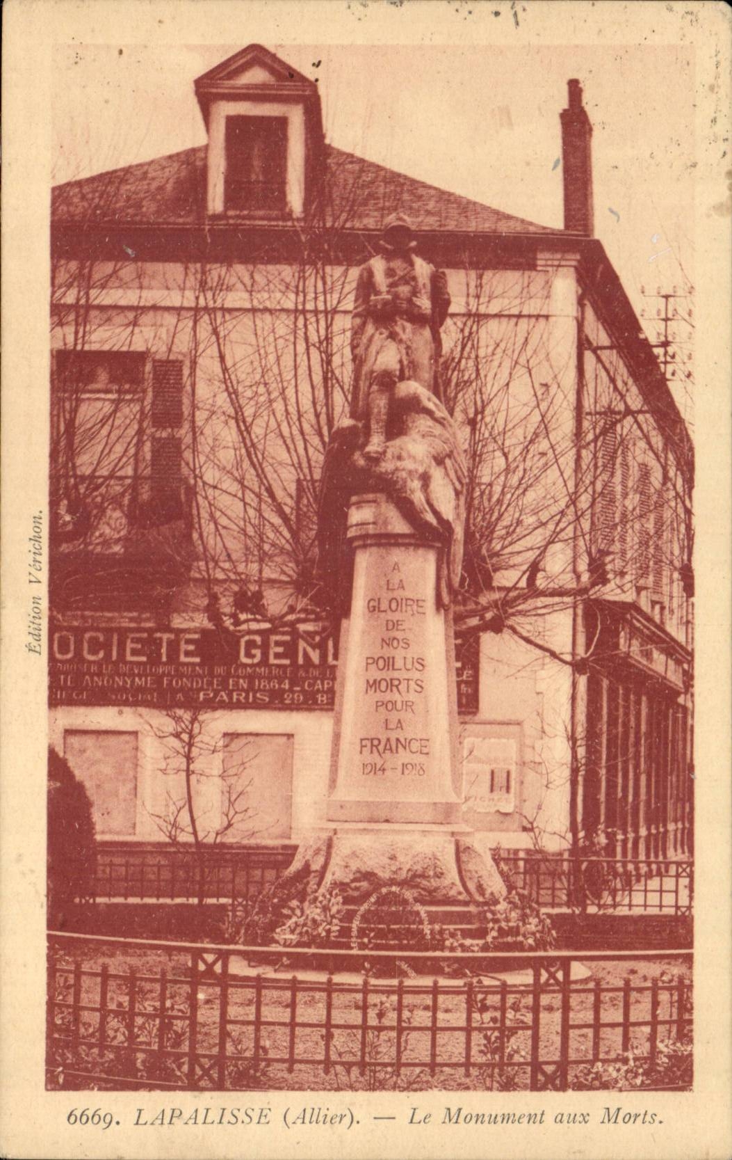Lapalisse - Le Monument aux Morts - CPA 