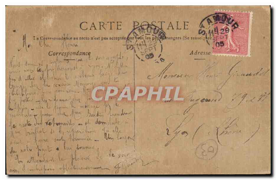 Vichy - Source de la Grande Grille - CPA  — Rückseite