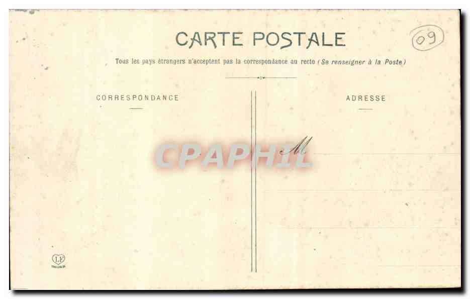 Le Mas d'Azil CPA Entree de la grotte — Rückseite