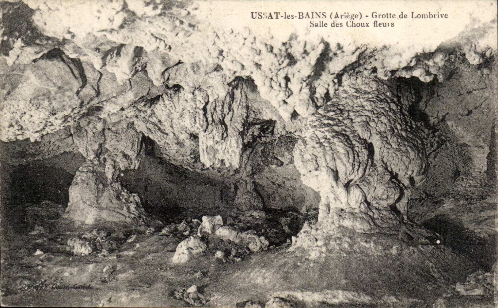 USAT-les-BAINS (Ariège) - Grotte de Lombrive - Salle des Choux fleuris