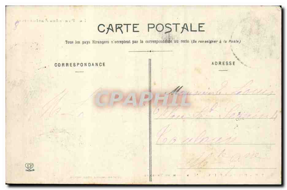 Ussat les Bains CPA Etablissement thermal — Rückseite
