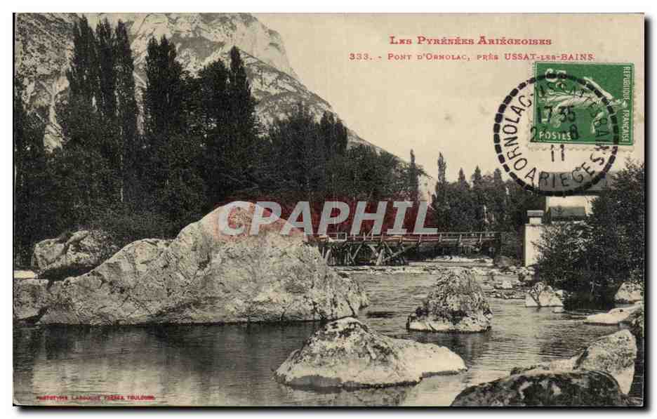 Pont d'Ornolac Pres Ussat les Bains CPA 