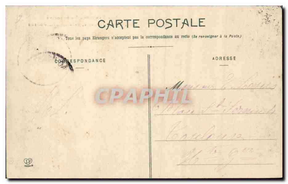 Pont d'Ornolac Pres Ussat les Bains CPA  — Rückseite