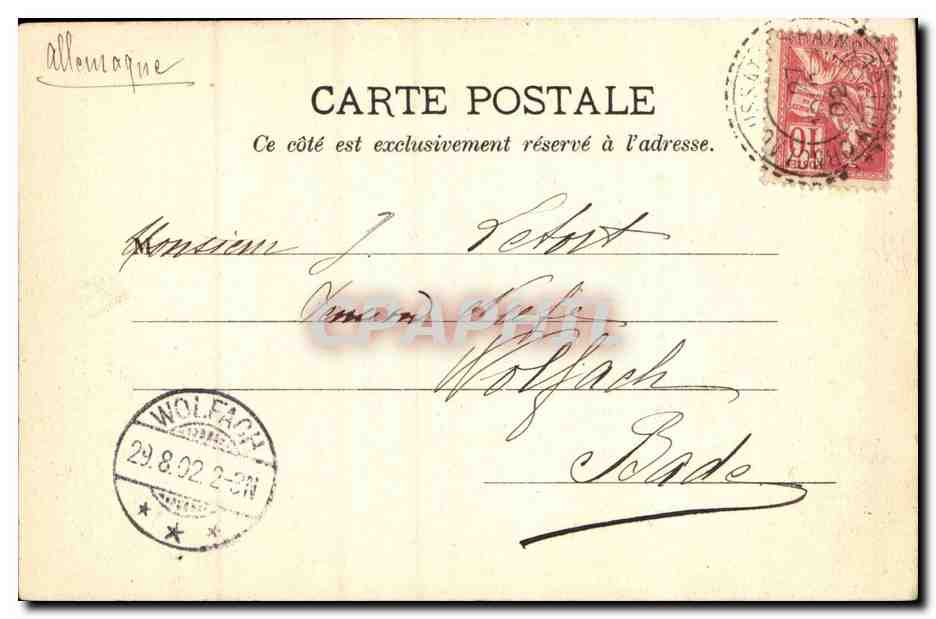 Tarascon-sur-Ariège, vieux châteaux, vallée d'Ussat — Collection du Grand Hôtel Motel Usant-les-Bains, No. 8 — Rückseite