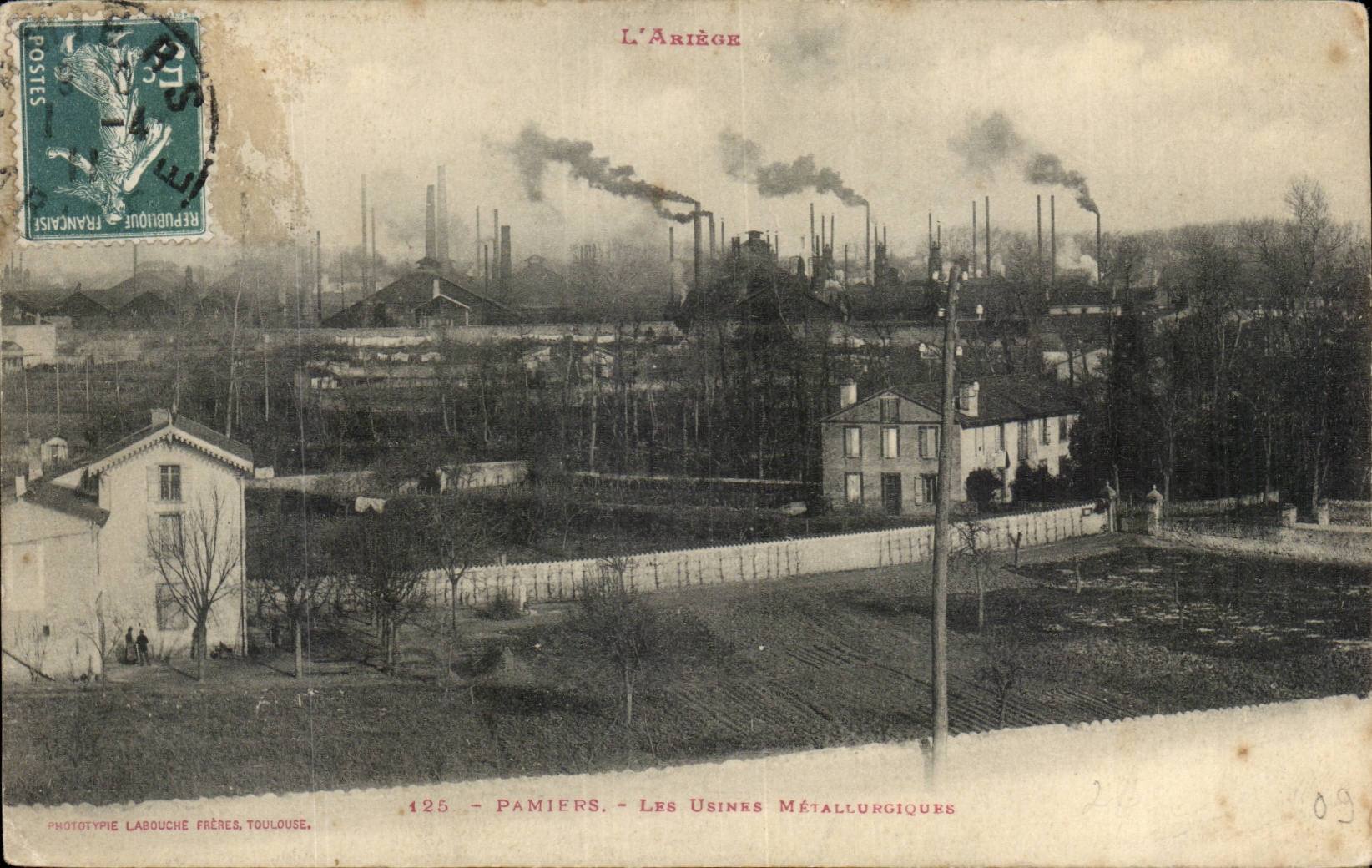 Pamiers CPA Les usines metallurgiques