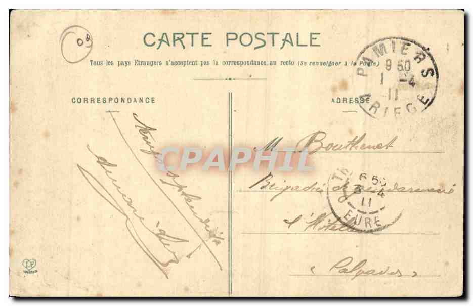 Pamiers CPA Les usines metallurgiques — Rückseite
