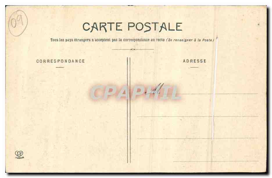 Pamiers CPA Un coin du parc — Rückseite