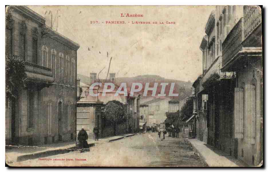 Pamiers CPA Avenue de la gare