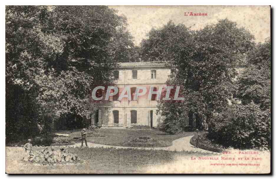 Pamiers - La Nouvelle Mairie et le Parc - CPA 