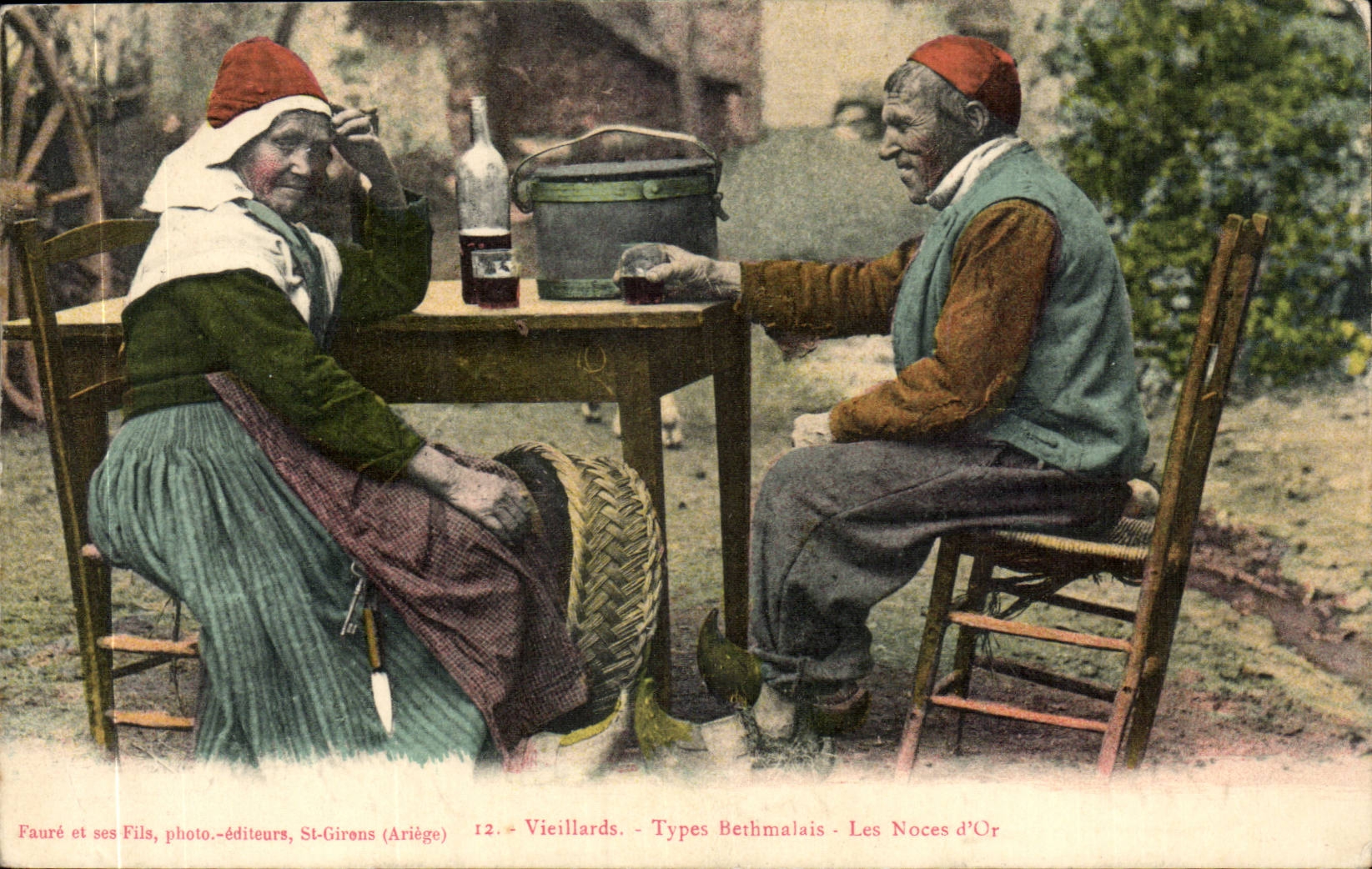 CPA Vieillards Types Bethmalais Les noces d'or (folklore costume)