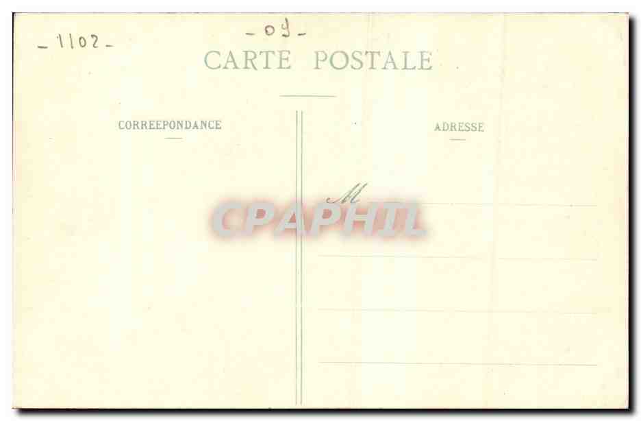 CPA Mlle Nougne a Bethmale (folklore costume) — Verso