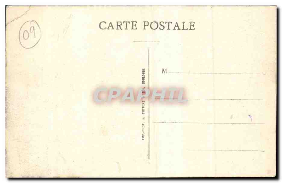 CPA Ariege Types Bethmalais Fete locale (folklore costume) — Verso
