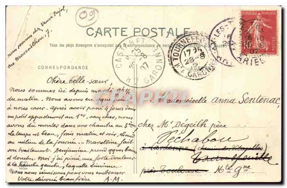 Ax les Thermes CPA Etablissement le moderne — Rückseite